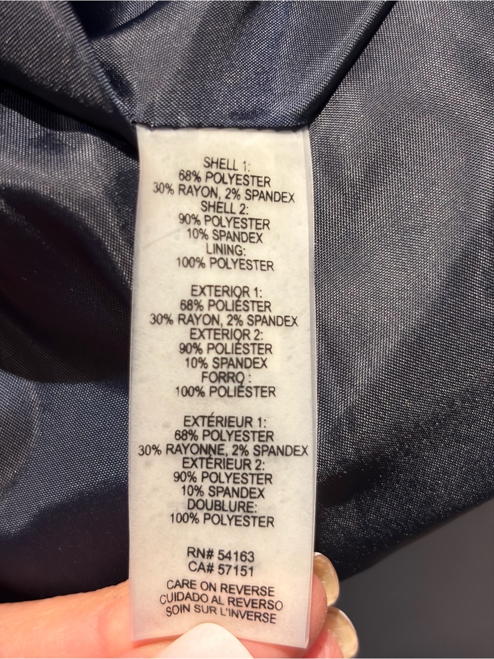 Tommy Hilfiger Blazer Navy Beige Size 12 - Picture 12 of 13